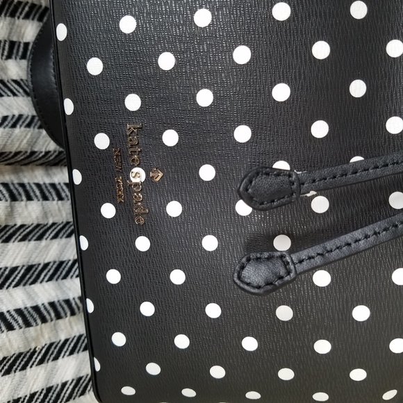 MAKE A REASONABLE OFFER Kate Spade Dot Minnie Mouse Black backpack New With Tag - Picture 5 of 7